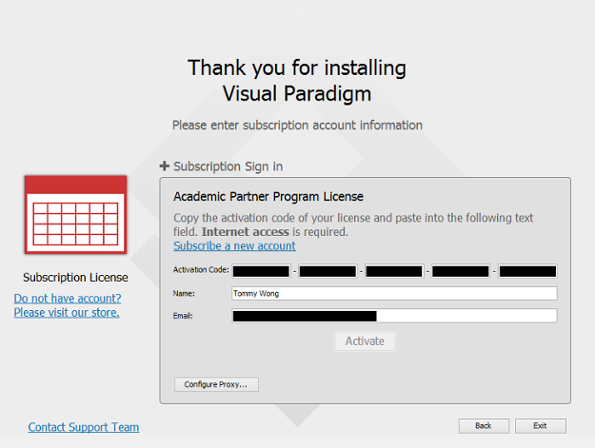 UML工具Visual Paradigm用戶指南第2章：激活/停用Visual Paradigm