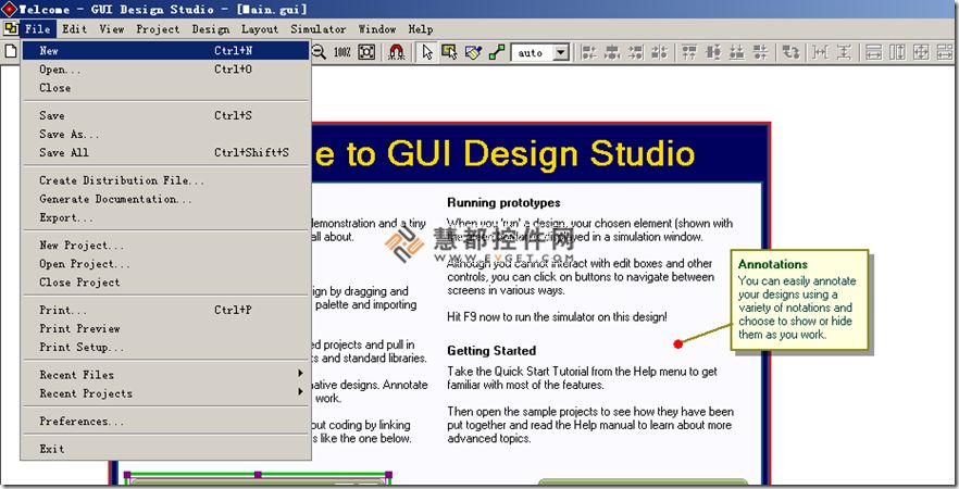 點擊查看大圖 如何使用GUI Design Studio實現用戶界面設計